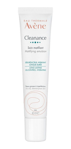 Avene Clenance Cuidado Matificante 40ml - Pieles Grasas