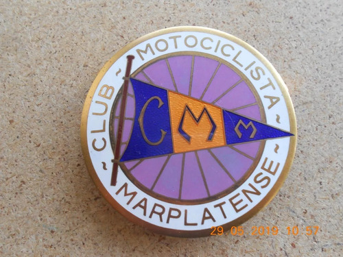 Lucheto Insignia Club Motociclista Marplatense Automobilia