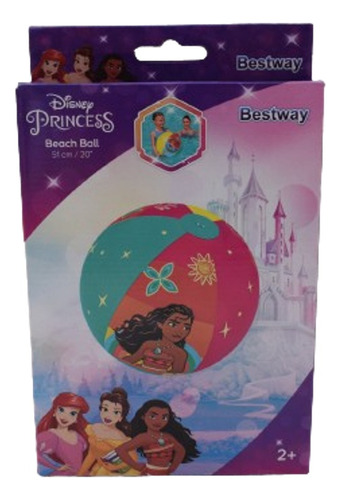 Pelota Princesas Inflable Agua Playa 51 Cm En Caja Bestway