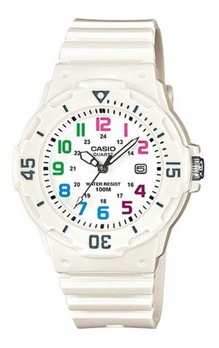 Reloj Casio Lrw 200h 7b Para Dama Blanco Original 