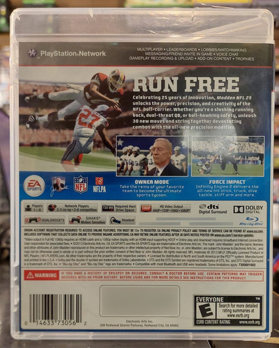 Ps3 Madden Nfl 25 Juego Físico Original (Reacondicionado)