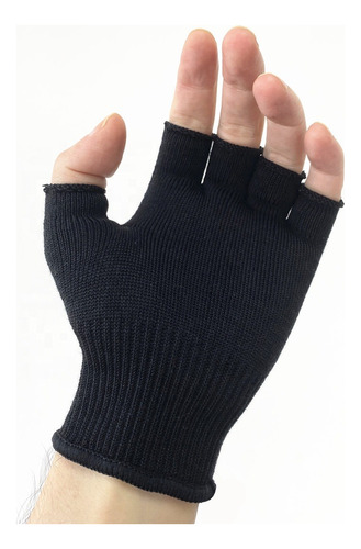 Guante Mágico Dedo Cortado Negro De Lana Unisex