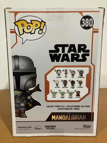 Mandalorian With Child 380 Star Wars Funko Pop! Chrome Nuevo