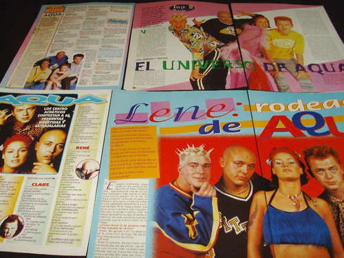 (ad003) Aqua * Recortes Revistas Clippings