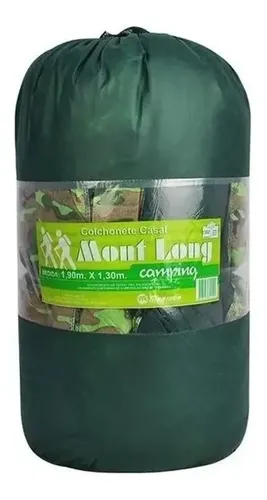 Colchonete Casal Camping F.A. Colchões 190x130cm Camuflado Tnt