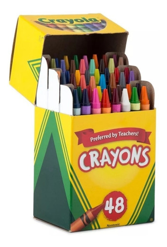 Crayola Paquete De 48 Creyones Para Colegio Niños