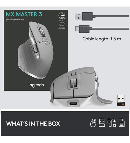 Inalámbrico Ergonómico Mouse Logitech Mx Master 3 4000dpi 