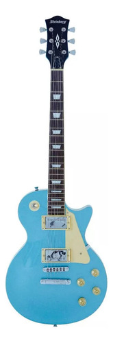 Guitarra Eletrica Les Paul Strinberg Lps 230 Mb Azul Jazz Bl Cor Azul-turquesa Material do diapasão Madeira técnica Orientação da mão Destro