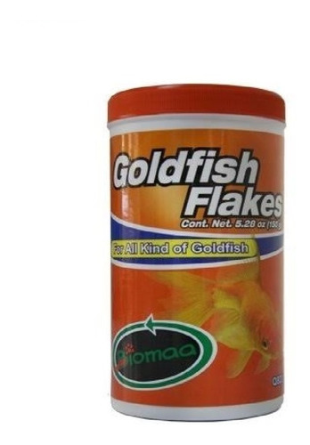 Imagen 1 de 1 de Biomaa Goldfish Flakes 150g Alimento Peces Acuario Pecera Dulce Tropical