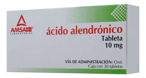 Ácido Alendrónico Caja Con 30 Tabletas 10mg.