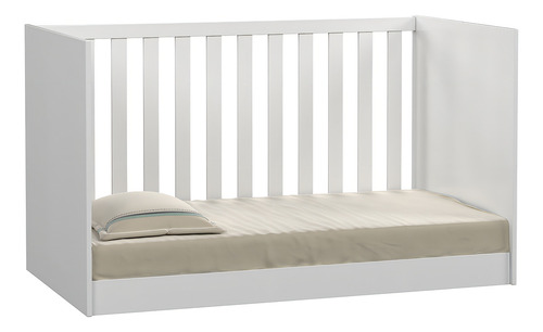 Ms Móvies doce sonho 1344 multifuncional mini berço cama doce sonho com rodízios e grade de proteção removível para quarto de bebê menino e menina branco
