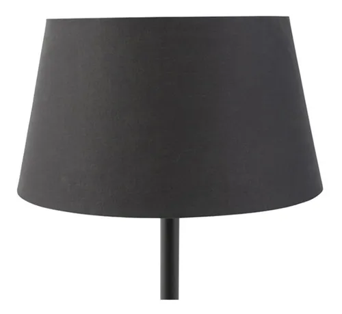 Lámpara De Mesa Con Pantalla E-27 Negro Leonor / Hb Led