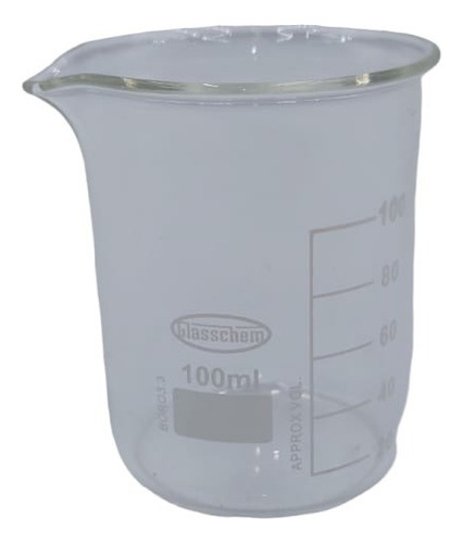 Vaso Precipitado De Vidrio 100ml Pack 3 Unidades. Reachem