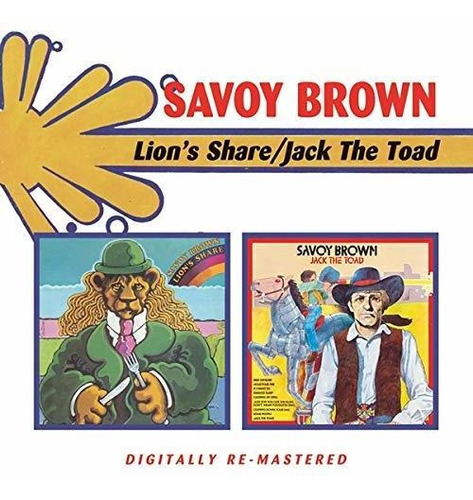 Cd Savoy Brown - Lions Share / Jack The Toad - Savoy Brown