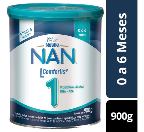 Leche Nan® 1 Lcomfortis® 900g Tarro Fórmula Infantil