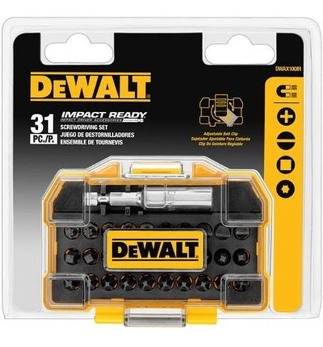 Dewalt Dwax100ir Juego De Caja Resistente Para Atornillar Li