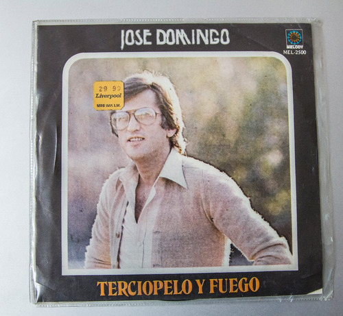 Disco Vinyl 45 Rpm: José Domingo - Terciopelo Y Fuego