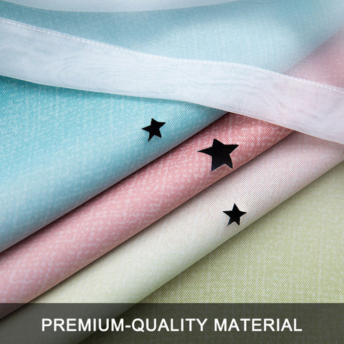Cortina Con Ventana De 1 Estrella Para Blackout Star Panel S