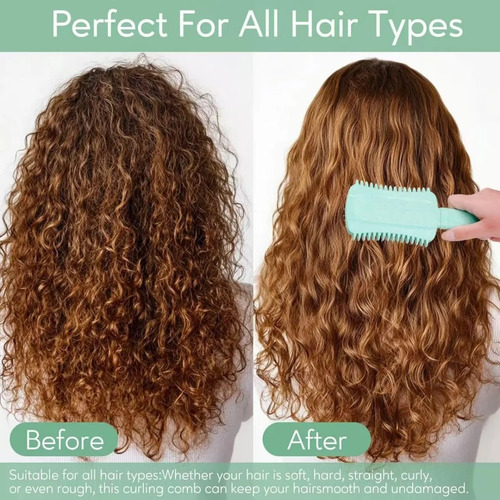 - Escova De Ondulação, Cabelo Liso...