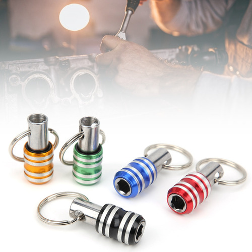 Set 5 Adaptadores 1/4 Tipo Llavero Para Puntas Hex