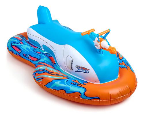 Nerf Super Soaker Lancha Inflable Con Mega Water Blaster