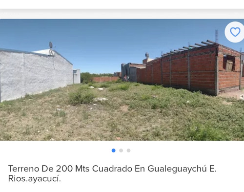 Terreno En Gualeguaychú, 200 Mts2 U$s 15.000 