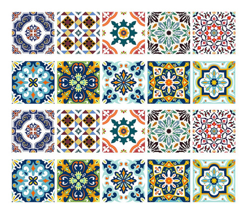 Pegatinas Mosaico Azulejos Pared #1 10x10cm