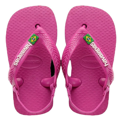 Ojotas Havaianas Brasil Logo Baby Con Elastico Asfl70