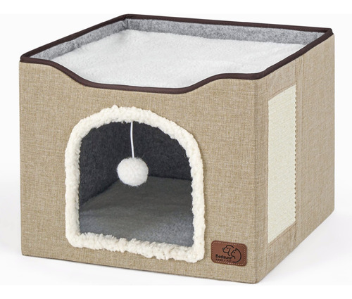 Casa Y Cama For Gatos Y Mascota Plegable Con Cojín Suave