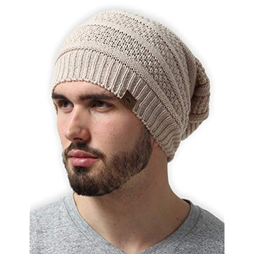 Tough Headwear Slouchy Cable Knit Beanie