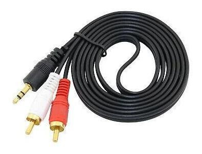 Imagen 1 de 4 de 3.5mm Aux A 2 Rca Macho Audio & Cable Auxiliar Es Compat-379