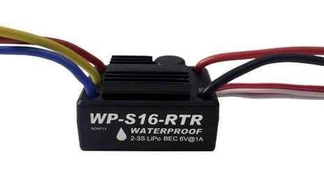Imagen 2 de 4 de Variador Esc Hobbywing Ezrun Wp-s16 Autos Rc 1/16 Y 1/18