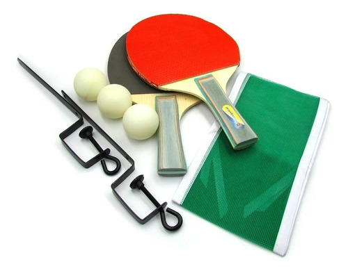 Set Ping Pong Blister Paletas Con Grip Pelotas Red Soportes
