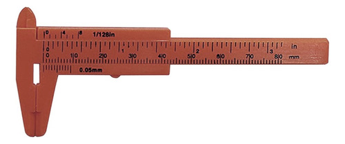 Mini Pinza Vernier Deslizante De Plástico De 80 Mm Para Estu