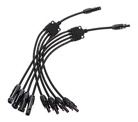 Imagen 3 de 6 de 1 Juego Cable Conector Mc4 Branch 4 A 1 Union Paralelo Panel