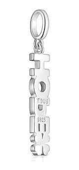 Dije Hope Crossword Plata Con Esmalte Verde Limon