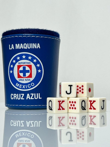 Cubilete America, Cruz Azul, Chivas Y Pumas Con Dados Poker