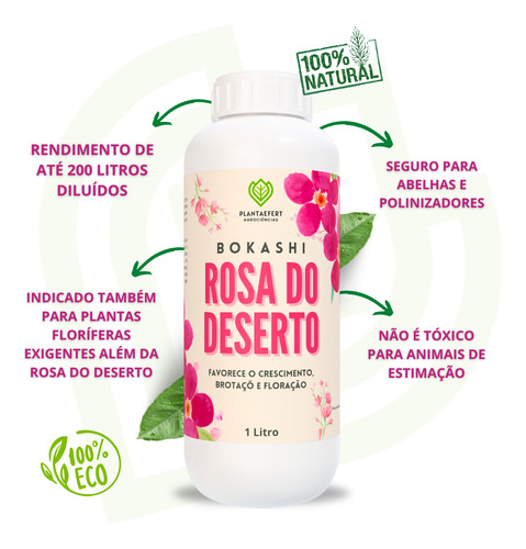 Adubo Natural Para Rosa Do Deserto Produto 100% Orgânico