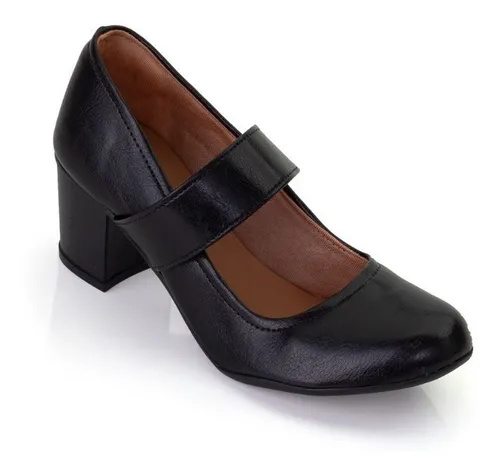 Sapato feminino salto baixo grosso sales