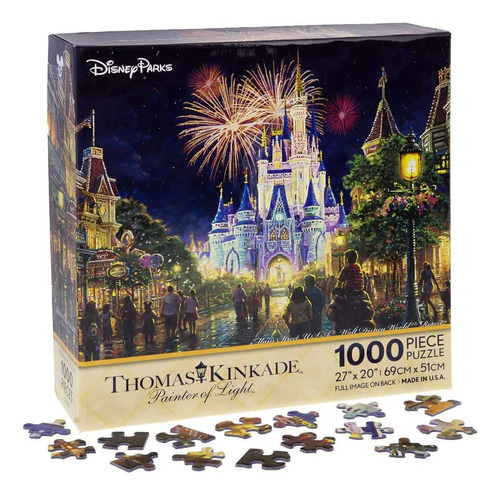 Walt Disney World Thomas Kinkade Main Street U.s.a. Fuegos A