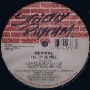 Revival I Know He Wil Vinilo Maxi Strictly Rhythm Deep House