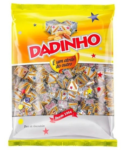 Bala Dadinho De Amendoim Pacote 600g