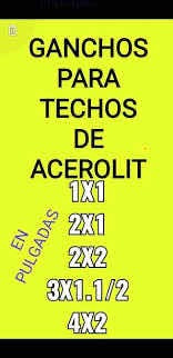 Imagen 4 de 4 de Ganchos 2x1 2x2 3x1 1x1 Variedad Para Techos Y Tubos