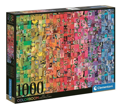 Rompecabezas 1000 Piezas Collage De Colores- Clementoni