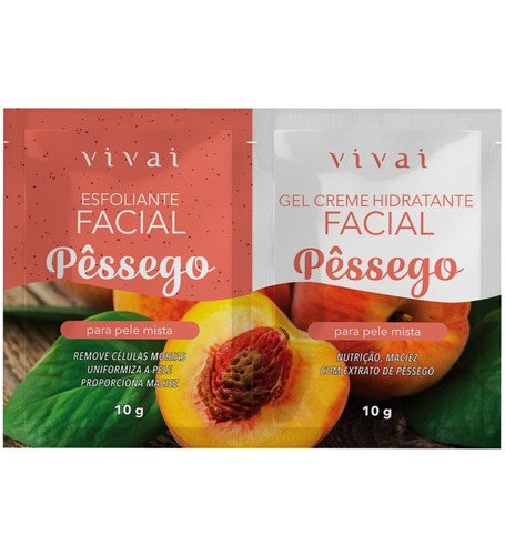 Imagem 4 de 7 de Esfoliante E Gel Creme Hidratante Facial Vivai