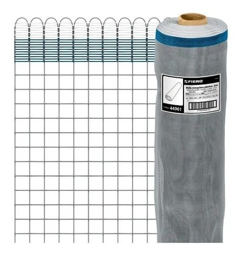 Malla Mosquitera Plastica Gris 1.20 Mt Fiero 44961