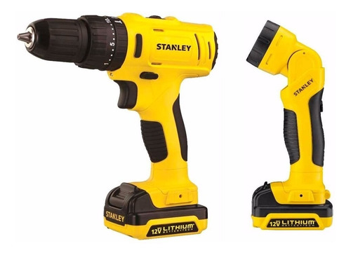 Taladro Atornillador Stanley 12v + Linterna Led De Regalo