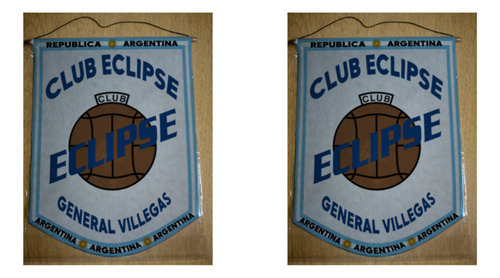 Banderin Grande 40cm Club Eclipse General Villegas