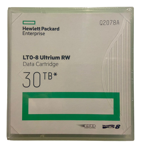 Fita Lto-8 Ultrium 30tb Hp Q2078a Novo Lacrado @