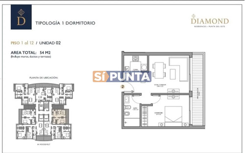 Apartamento En Venta De Un Dormitorio En Diamond Residences - Roosevelt